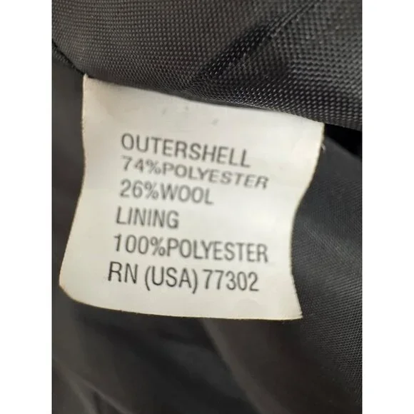 Zara Basic XL Houndstooth Wool Blend Detail Jacket - Picture 6 of 10